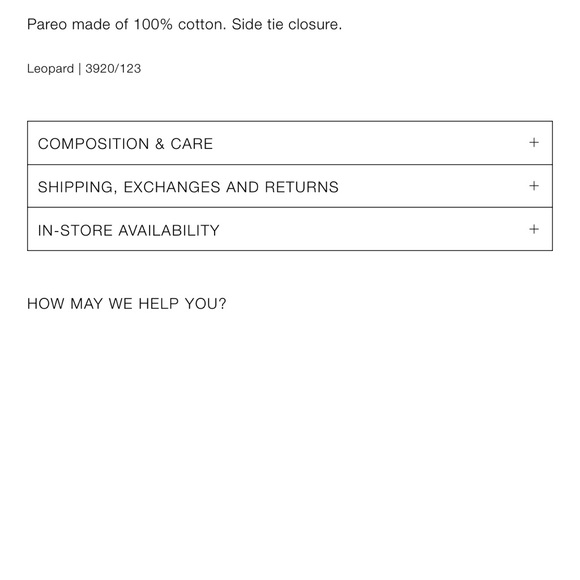 Zara animal print cotton pareo - Picture 7 of 7